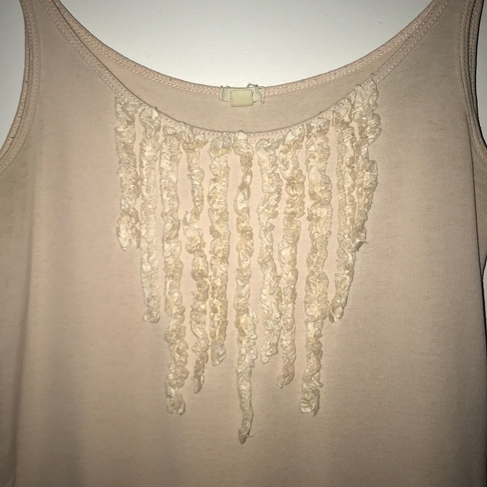 JCrew Cotton Ruffle Tank - Picture 2 of 4